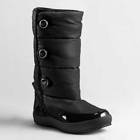 Coach Polina Nylon Puffy Boot Black Size 6